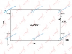 RC-0132 Радиатор кондиционера