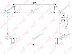 RC-0367 Радиатор кондиционера с осушителем