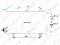RC-0104 Радиатор кондиционера с осушителем