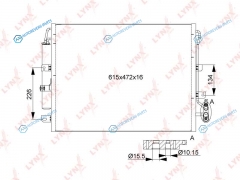RC-0149 Радиатор кондиционера с осушителем