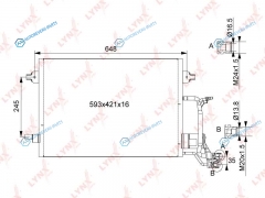 RC-0126 Радиатор кондиционера
