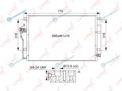 RC-0109 Радиатор кондиционера с осушителем