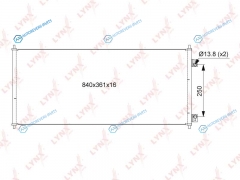 RC-0036 Радиатор кондиционера