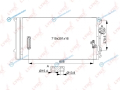 RC-0525 Радиатор кондиционера с осушителем
