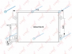 RC-0129 Радиатор кондиционера