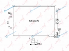 RC-0425 Радиатор кондиционера с осушителем