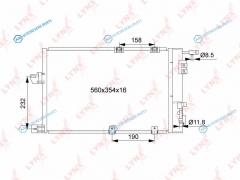 RC-0381 Радиатор кондиционера