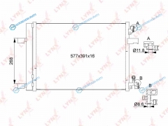 RC-0088 Радиатор кондиционера с осушителем MT