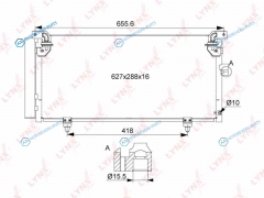 RC-0448 Радиатор кондиционера с осушителем