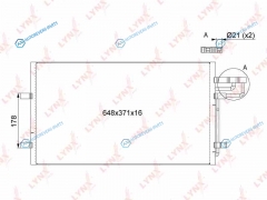 RC-0037 Радиатор кондиционера