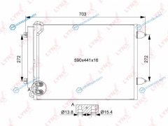 RC-0106 Радиатор кондиционера с осушителем