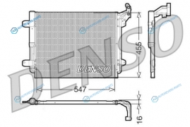 DCN32062 Радиатор кондиционера DENSO