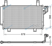 DCN44009 Радиатор кондиционера DENSO