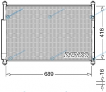 DCN47006 Радиатор кондиционера DENSO