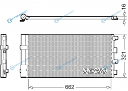 DCN37003 Радиатор кондиционера DENSO