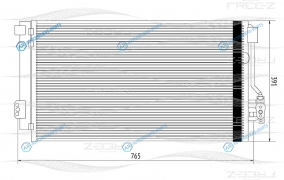 KC0253 Радиатор кондиционера