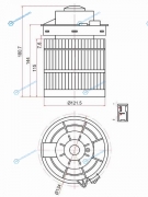 ST-272261KA0A Мотор отопителя салона NISSAN JUKE 10-