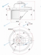 ST-87103-42020 Мотор отопителя салона TOYOTA RAV4 94-00YARIS CP1 99-05HILUX4RUNNER 88-97MITSUBISHI PAJERO V4