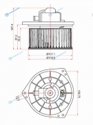 ST-MR568593 Мотор отопителя салона MITSUBISHI LANCER 00-AIRTREKOUTLANDER 01- (LHD)