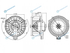 ST-87103-30390 Мотор отопителя салона LEXUS GS300400430 97-05RX300 97-03SC430 01-10