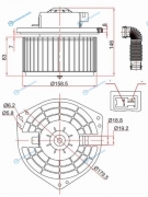 ST-272209W100 Мотор отопителя салона NISSAN TEANA J31 03-08