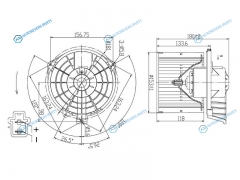 ST-79310-SMG-G41 Мотор отопителя салона HONDA CIVIC FNFK 06- HB (LHD)