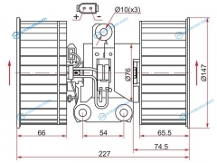 ST-64118385558 Мотор отопителя салона BMW X5 E53 00-065-SERIES E39 95-03LAND ROVER RANGE III 02-12