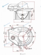 ST-8D1820021B Мотор отопителя салона VW PASSAT B5