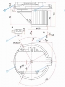 ST-72223-AE010 Мотор отопителя салона SUBARU LEGACYOUTBACK 98-