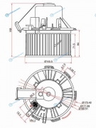 ST-A0008356107 Мотор отопителя салона MERCEDES SPRINTERVW CRAFTER 06-