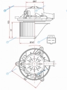 ST-1845712 Мотор отопителя салона CHEVROLET CRUZE 09-OPEL INSIGNIA 09-MERIVA-B 10-