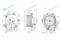 ST-A2038202514 Мотор отопителя салона MERCEDES C-CLASS W203 00-07CLK-CLASS W209 03-10G-CLASS W463 98-