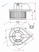 ST-71734232 Мотор отопителя салона FIAT DUCATOPEUGEOT BOXERCITROEN JUMPER 94-06