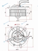 ST-A2108202442 Мотор отопителя салона MERCEDES E-CLASS W210 95-02