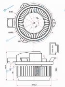 ST-5201308 Мотор отопителя салона FORD MONDEO 14-