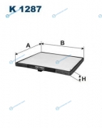 K1287 Фильтр салонный KIA