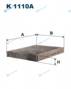 K1110A Фильтр салона угольный