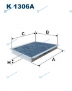 K1306A Фильтр салона угольный