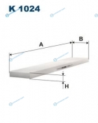 K1024 Фильтр салонный VW GROUP