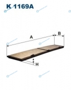 K1169A Фильтр салона угольный