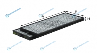 AG 163 2K CFC Фильтр салона угольный