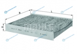 LAK 293 Фильтр салона угольный