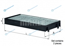 LAK 221S Фильтр салона угольный