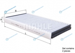 LAK 173S Фильтр салона угольный