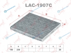 LAC-1907C Фильтр салона угольный