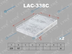 LAC-338C Фильтр салона угольный (2шт.)