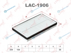 LAC-1906 Фильтр салона стандарт