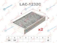 LAC-1232C Фильтр салона угольный (2шт)