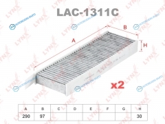 LAC-1311C Фильтр салона угольный (2шт)