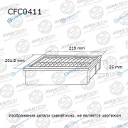 CFC0411 Фильтр салонный Avantech (угольный)